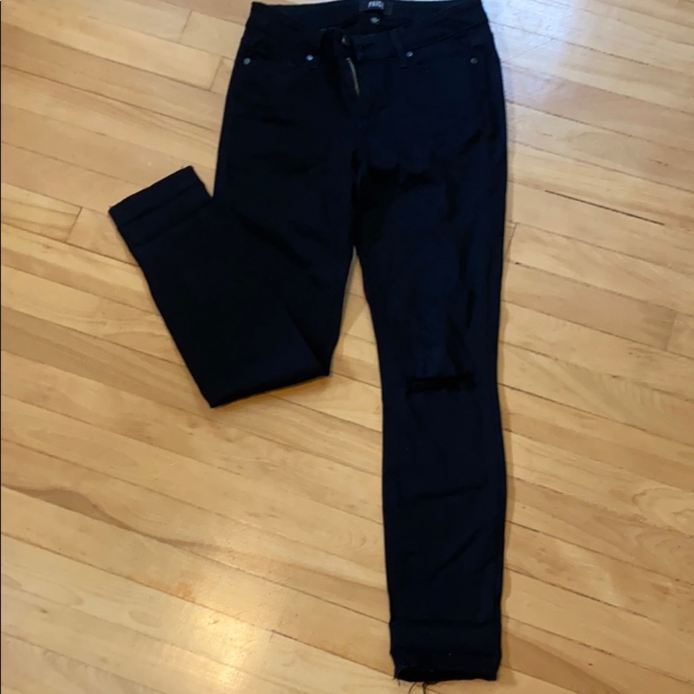 PAIGE Black Verdugo Ankle Jeans